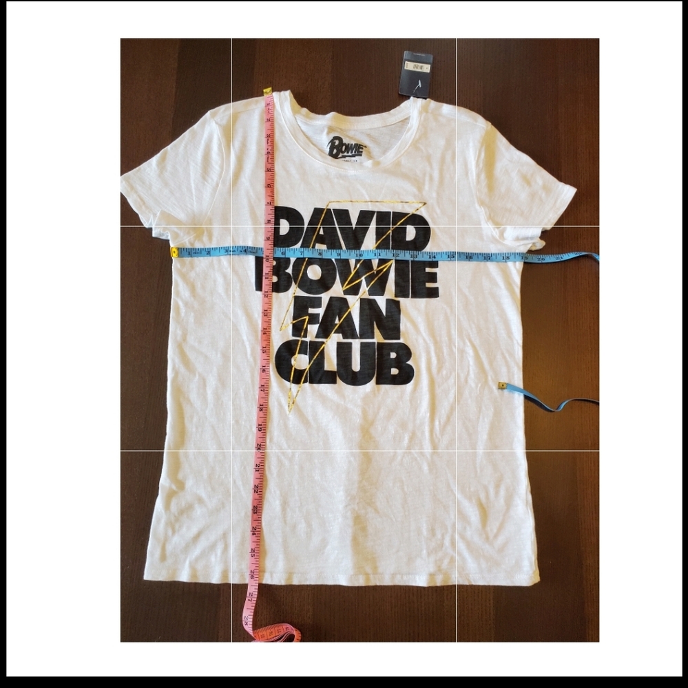 New Lucky Brand David Bowie Fan Club T-shirt. MED - Picture 2 of 11